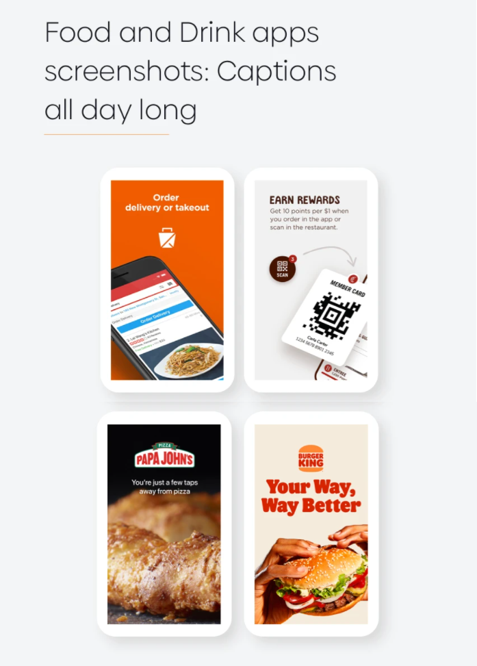 Food and Drink Apps: Screenshots
